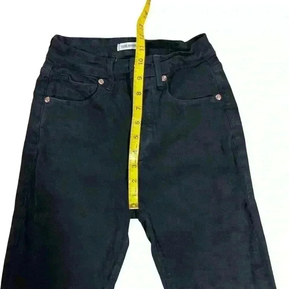 Good American Good Waist Crop Black Jeans Size 26 - Picture 8 of 9